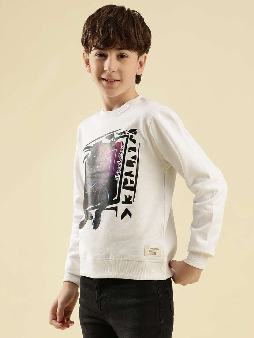 boys printed long sleeve sweatshirt - 21997810 - Standard Image - 2