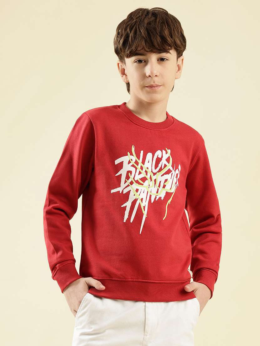 boys printed long sleeve sweatshirt