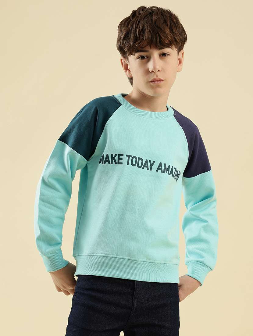 boys printed long sleeve sweatshirt