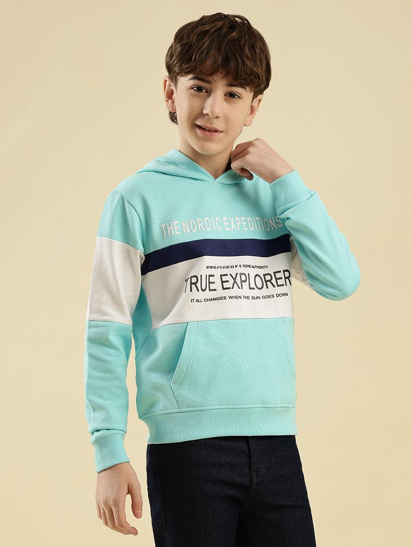 boys printed long sleeve hooded sweatshirt - 21997819 - Standard Image - 2