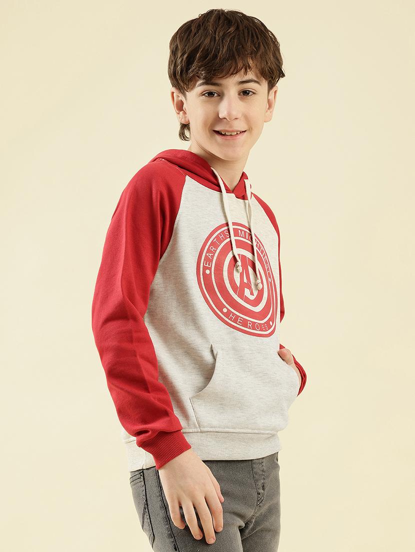 boys color blocked long sleeve hooded sweatshirt - 21997825 - Standard Image - 2