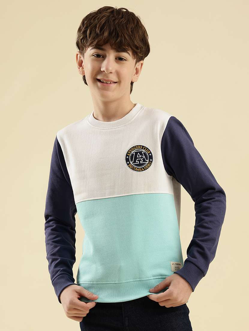 boys printed long sleeve sweatshirt