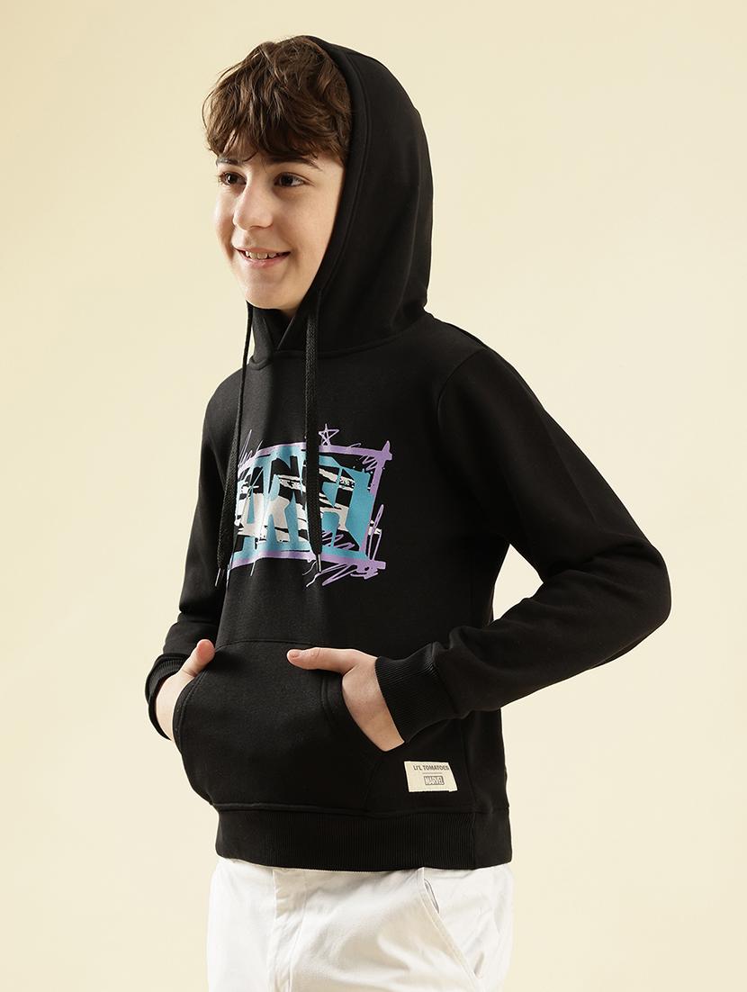 boys printed long sleeve hooded sweatshirt - 21997830 - Standard Image - 2
