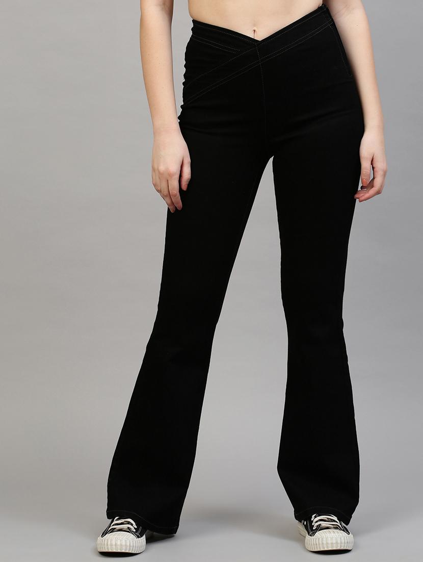women solid high rise bootcut jean - 21997890 -  Zoom Image - 0