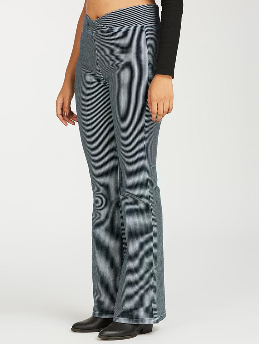 women striped high rise bootcut jegging - 21997892 - Standard Image - 2