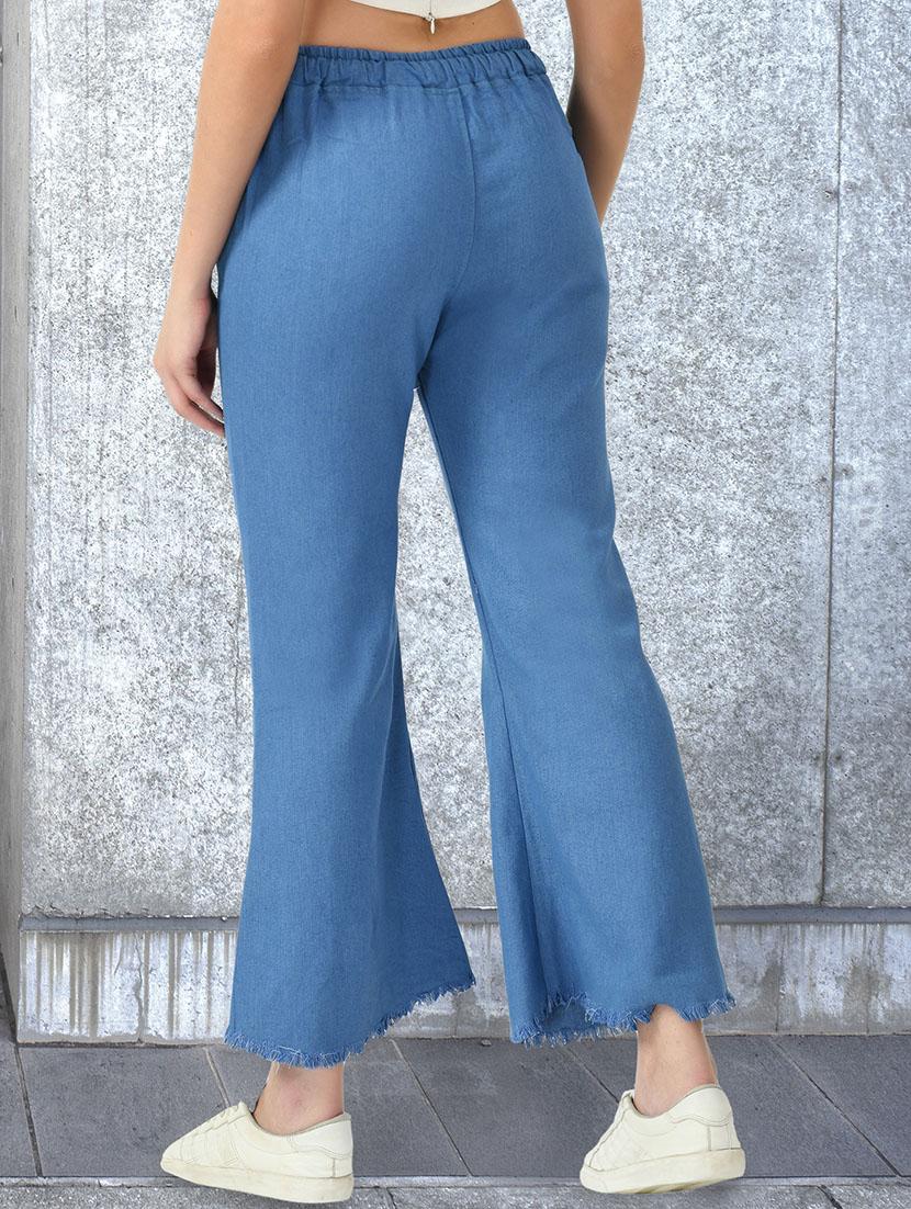 women solid mid rise bootcut jean - 21997903 - Standard Image - 2