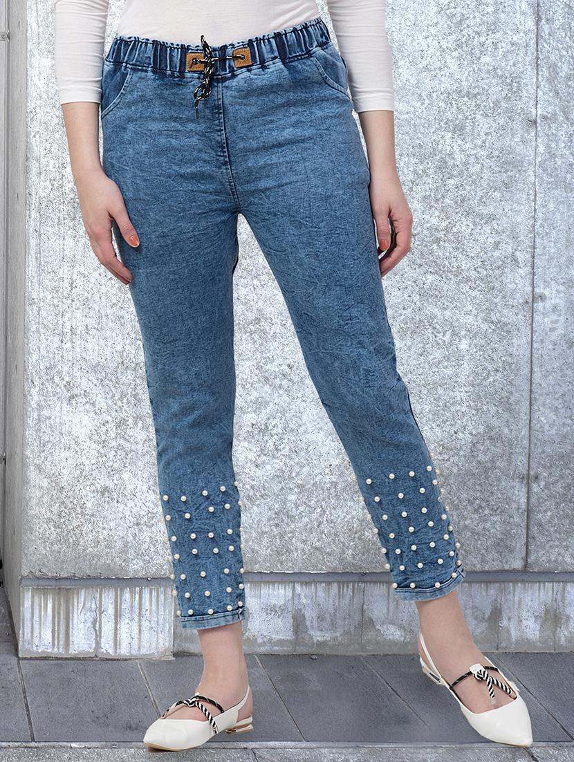 women embellished mid rise slim fit jean - 21997911 - Zoom Image - 0