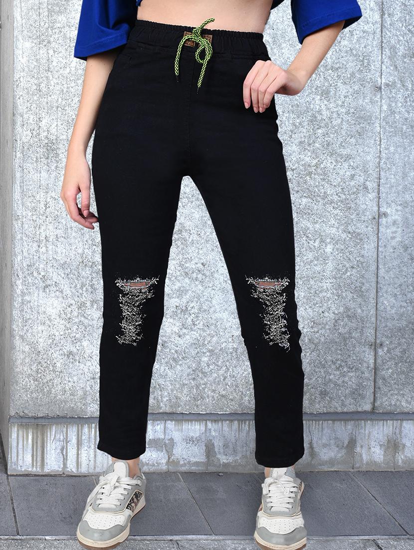 women distressed mid rise slim fit jean - 21997913 - Zoom Image - 0