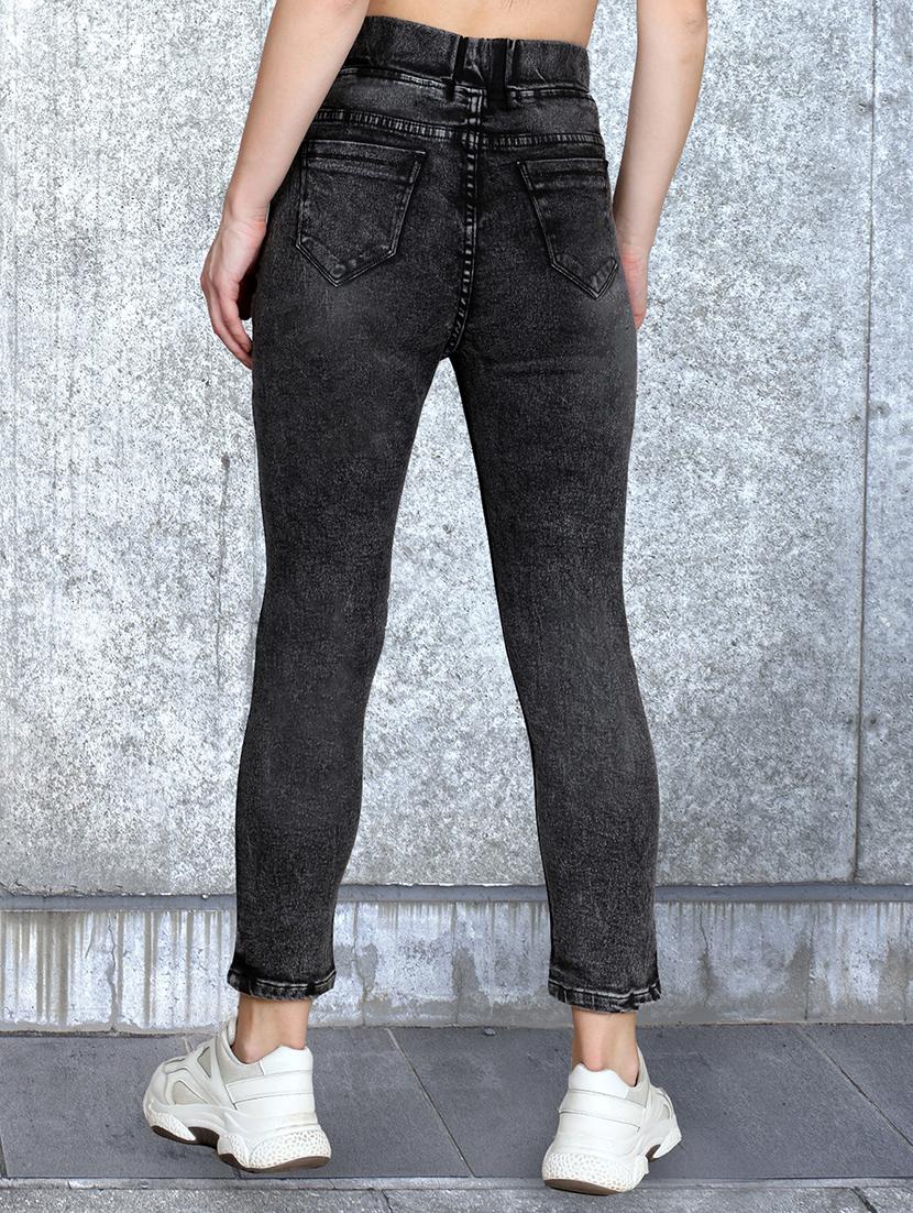 women solid mid rise skinny fit jean - 21997916 - Standard Image - 2