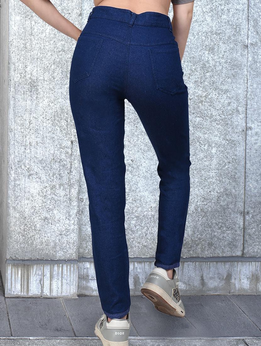 women solid high rise slim fit jean - 21997921 - Standard Image - 2