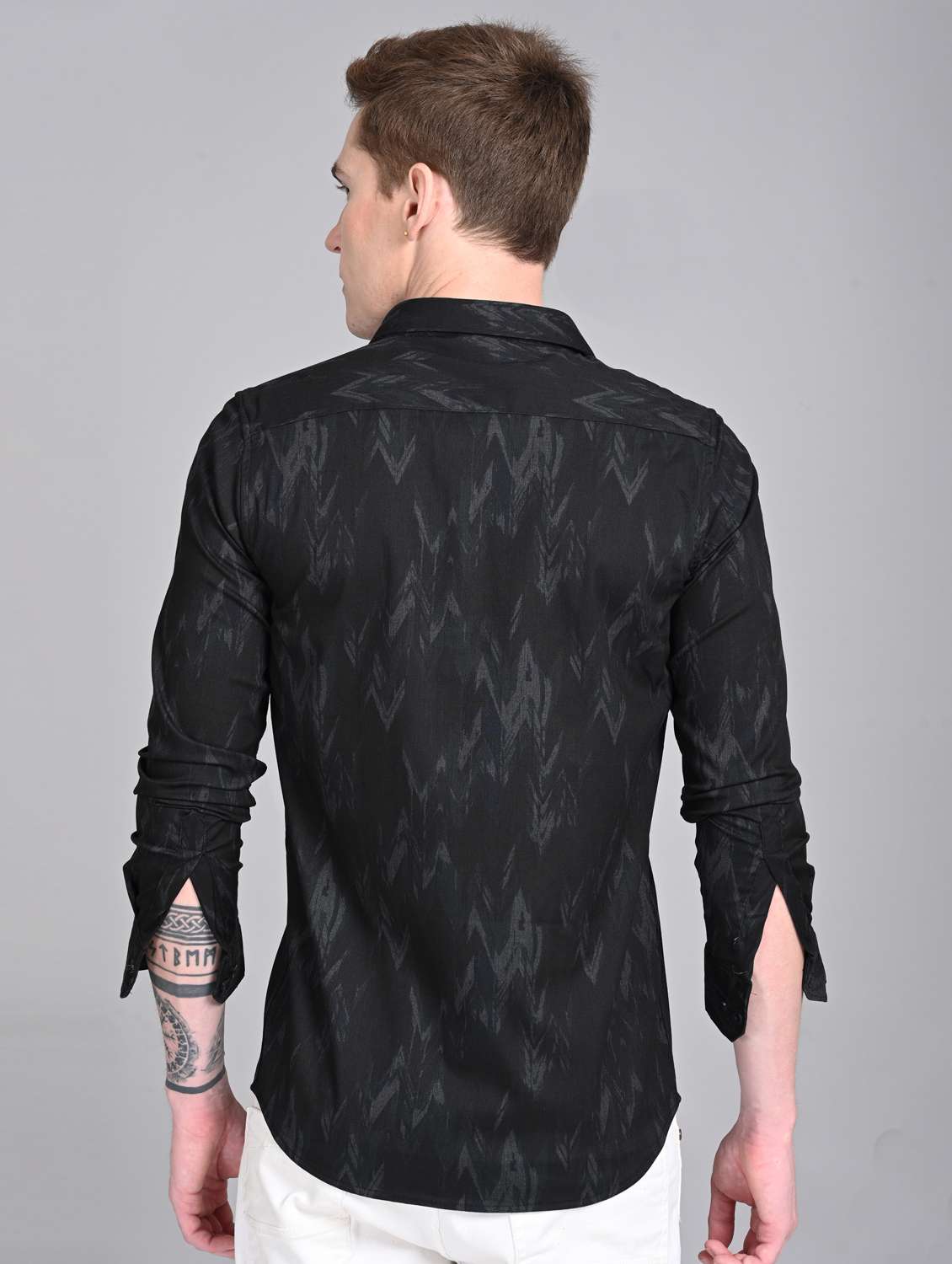 men printed long sleeve regular fit casual shirt - 21997957 -  Standard Image - 2