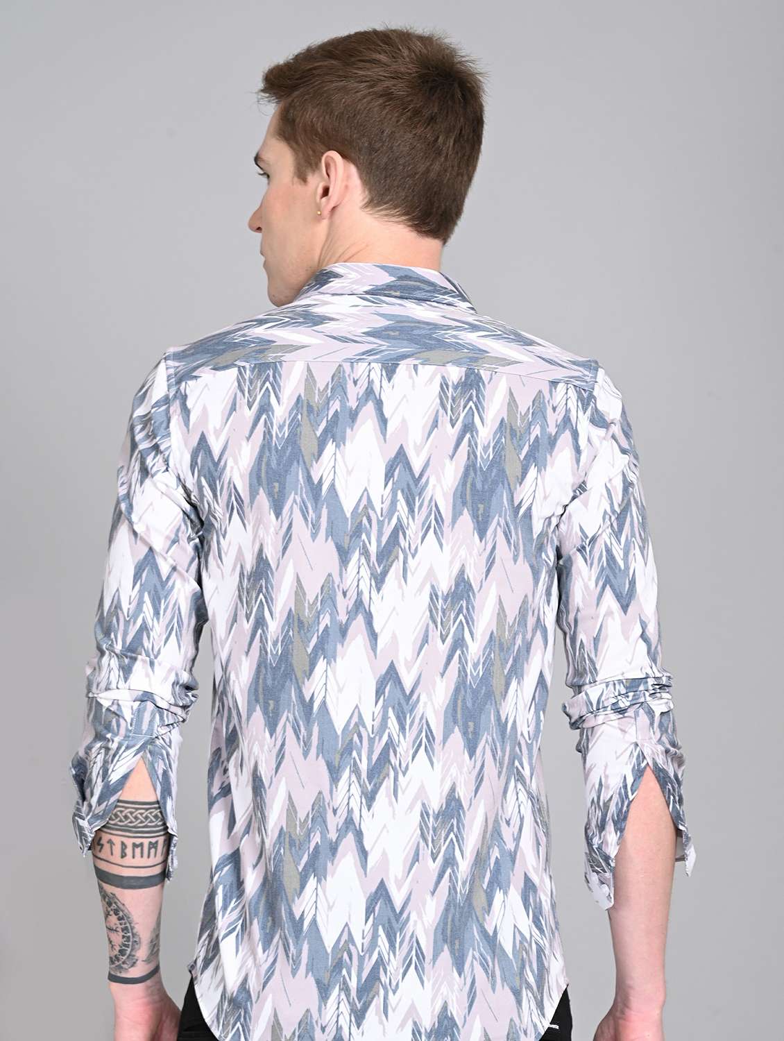 men printed long sleeve regular fit casual shirt - 21997960 -  Standard Image - 2