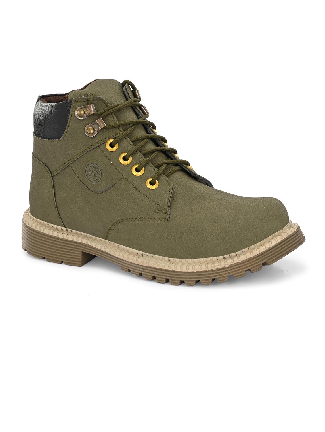 men olive lace up boot - 21998011 - Standard Image - 2