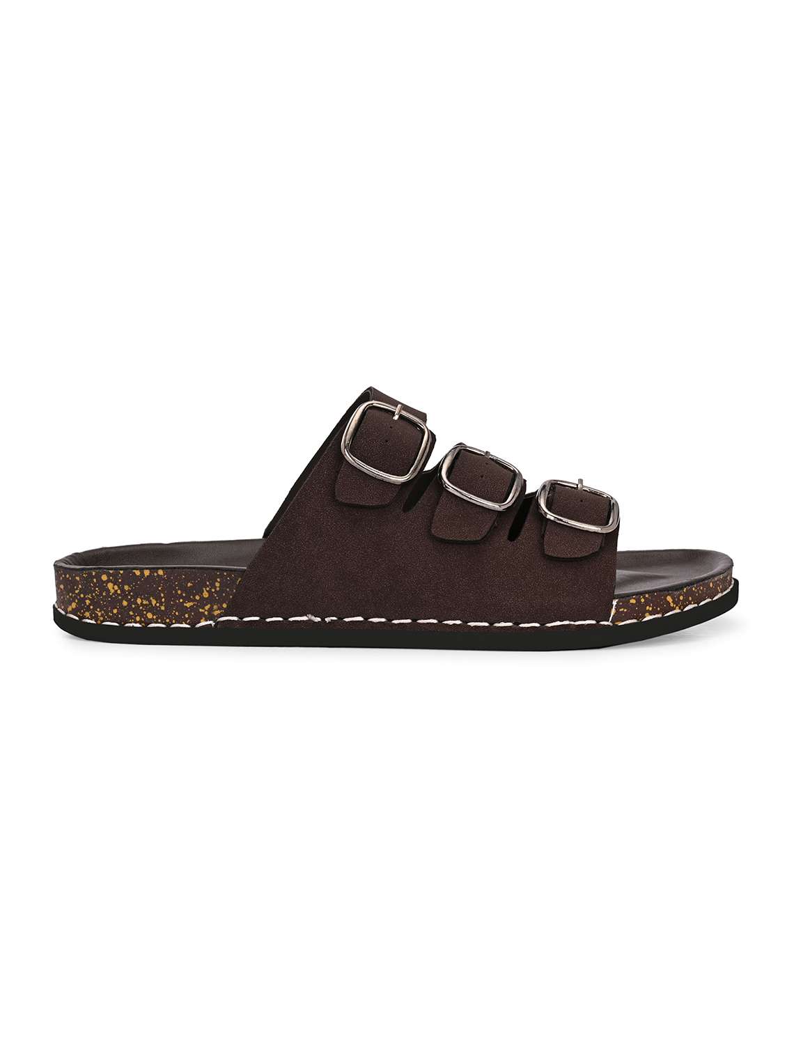 men brown slip on sandal - 21998020 -  Standard Image - 2