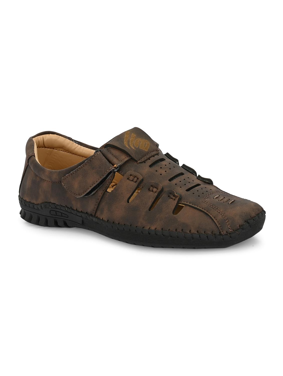 men brown fisherman sandal - 21998028 - Standard Image - 2
