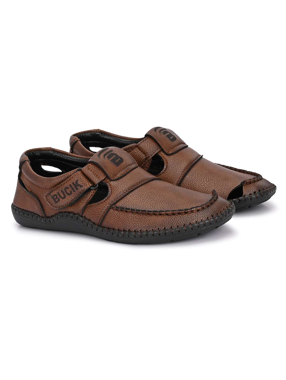 men solid close back sandal - 21998033 -  Standard Image - 2