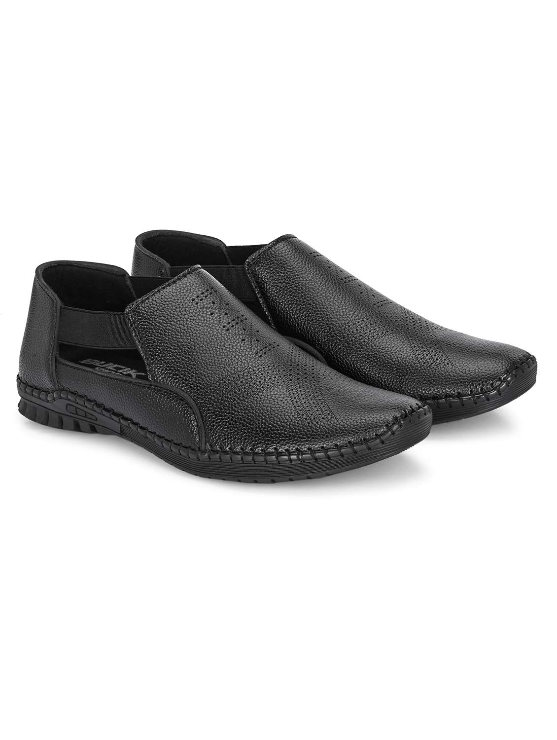 men black slip on sandal - 21998043 -  Standard Image - 2