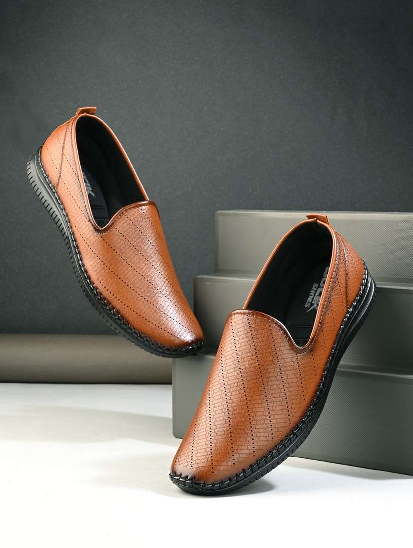 men tan slip on casual shoes - 21998048 - Zoom Image - 0