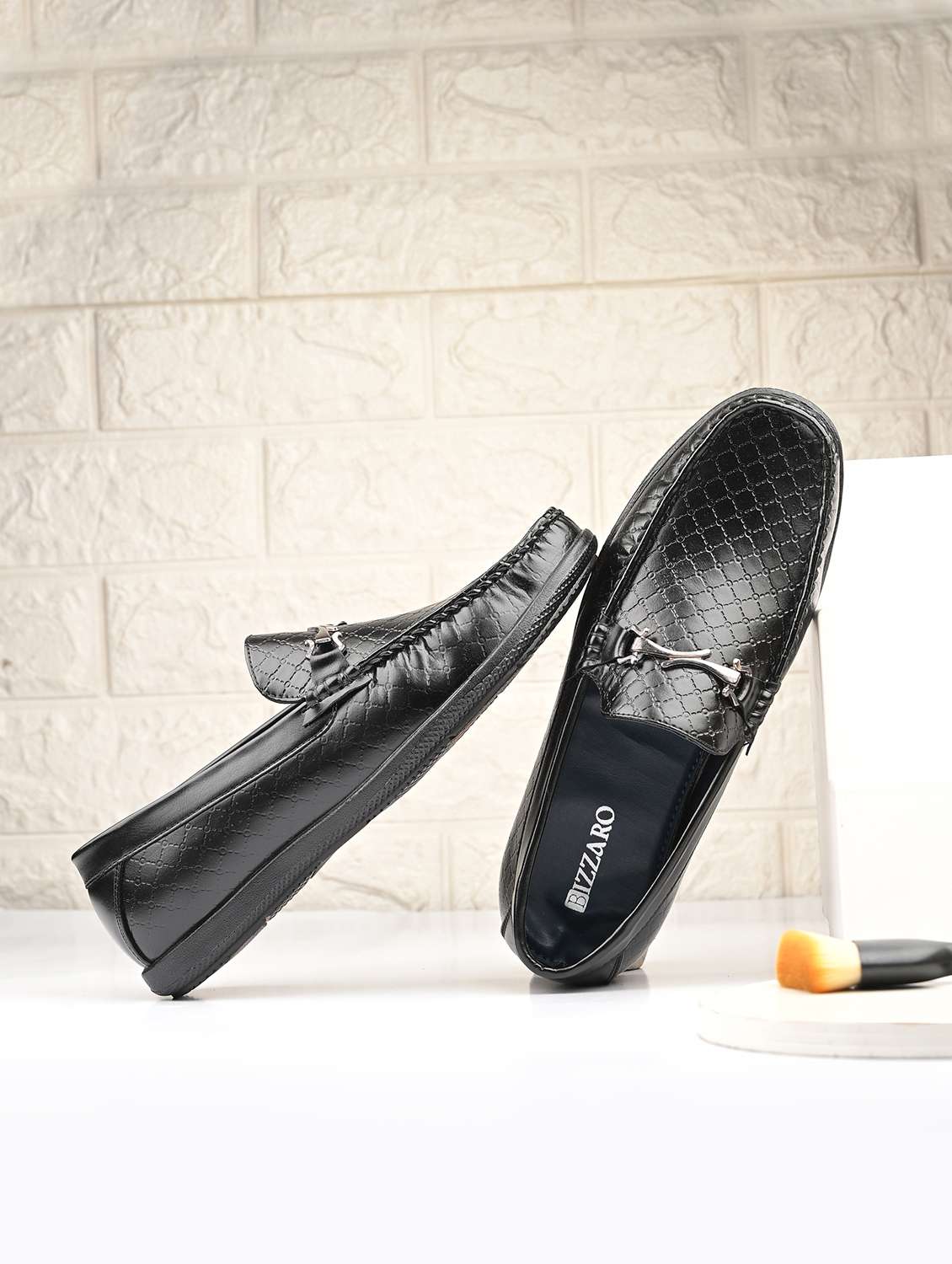 men black slip on loafer