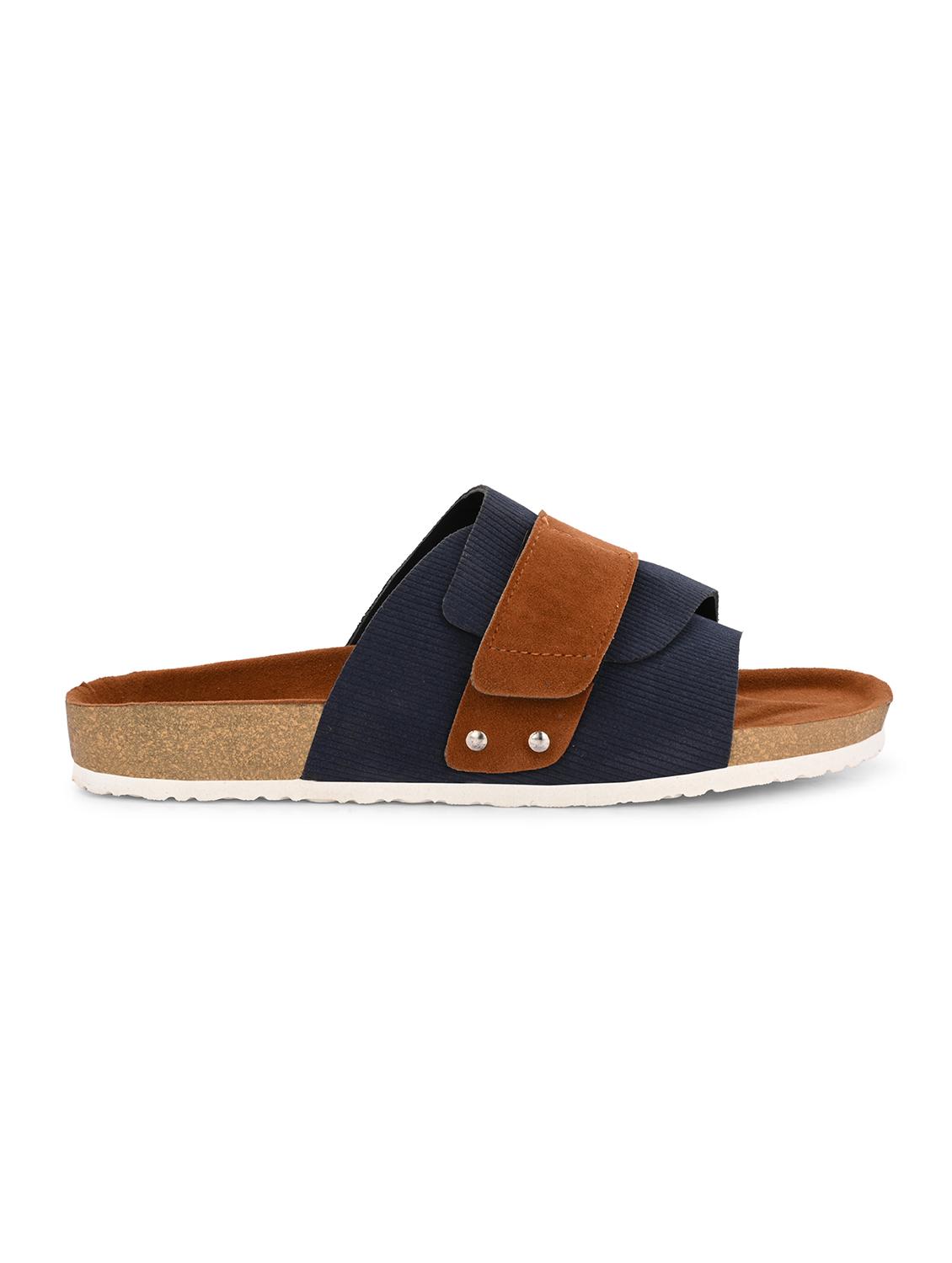 men blue slip on sandal - 21998078 - Standard Image - 2