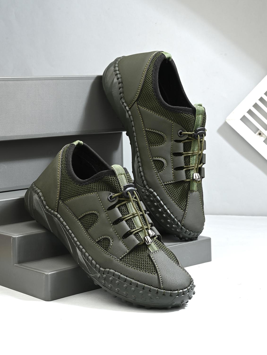men olive lace up sneaker - 21998094 - Zoom Image - 0