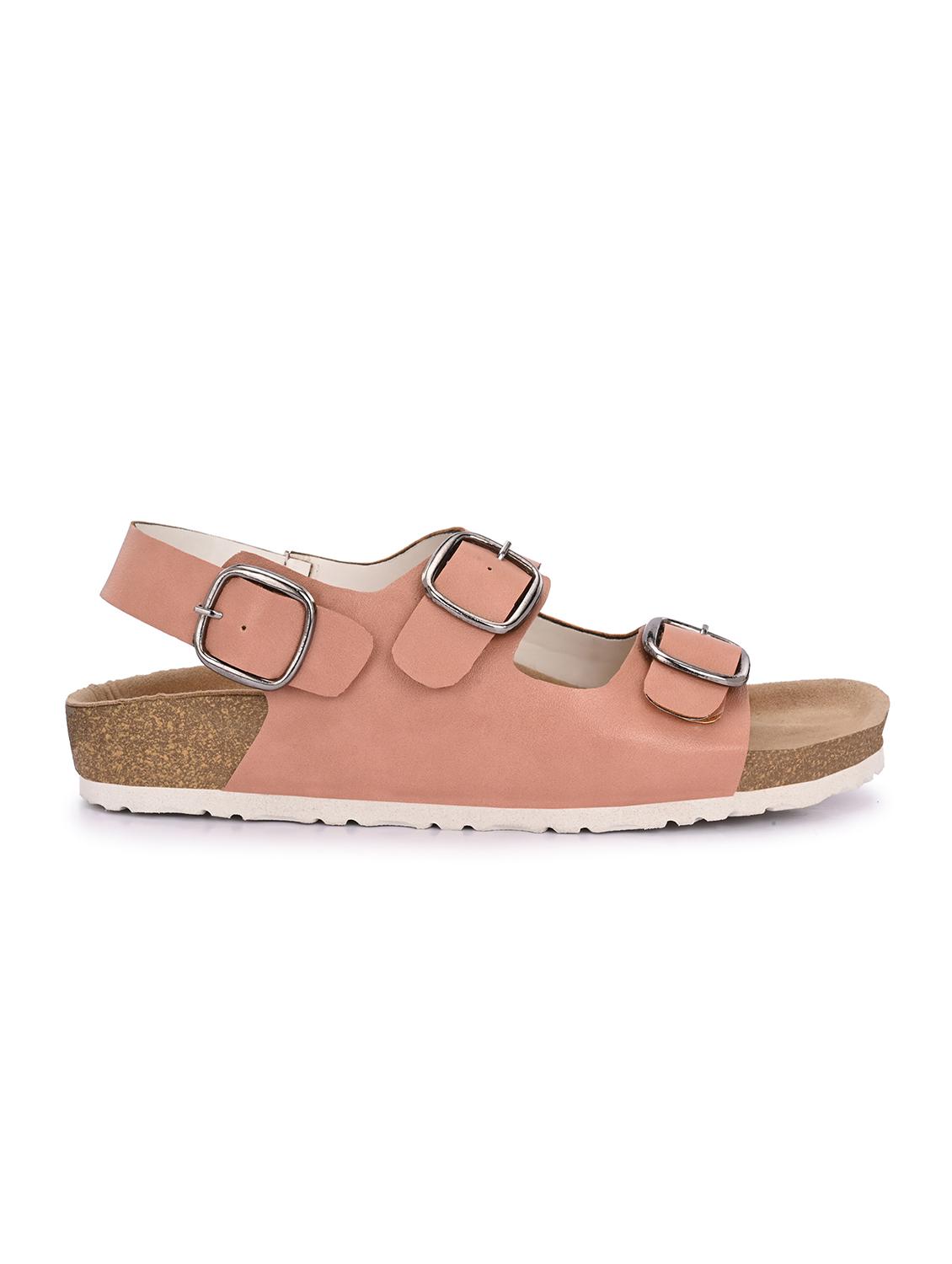 women pink back strap sandal - 21998096 - Standard Image - 2