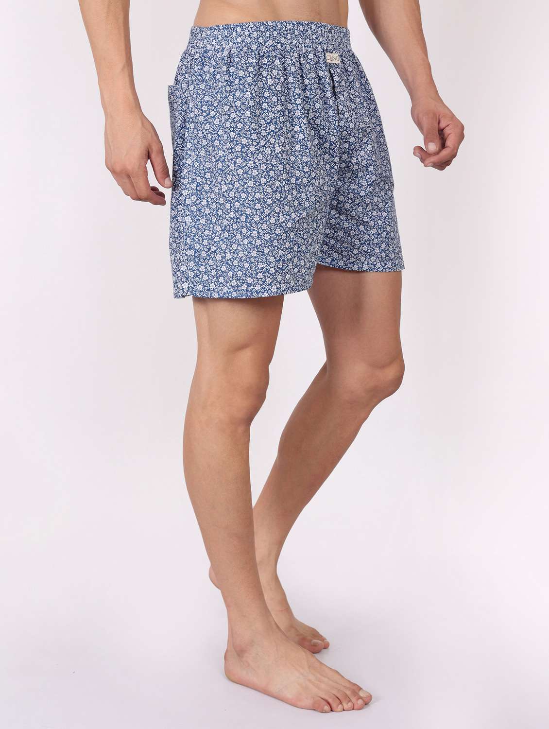 men floral printed mid rise loungewear boxer - 21998317 -  Standard Image - 2