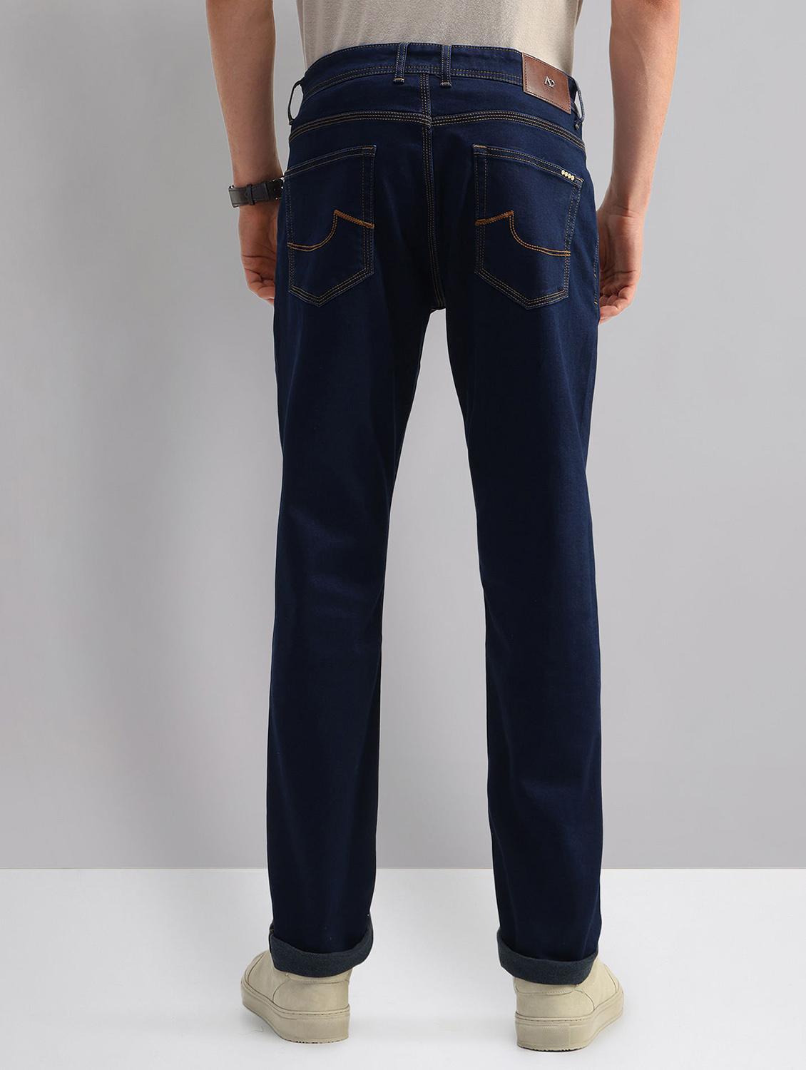men solid mid rise slim fit jeans - 21998385 - Standard Image - 2