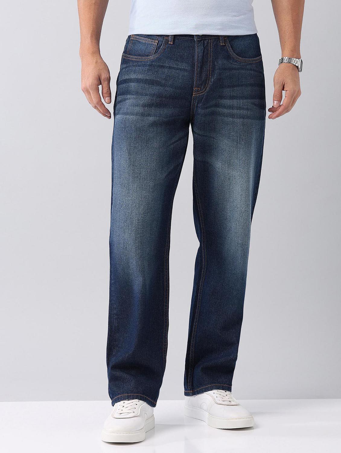 men washed mid rise baggy jeans - 21998391 - Standard Image - 2