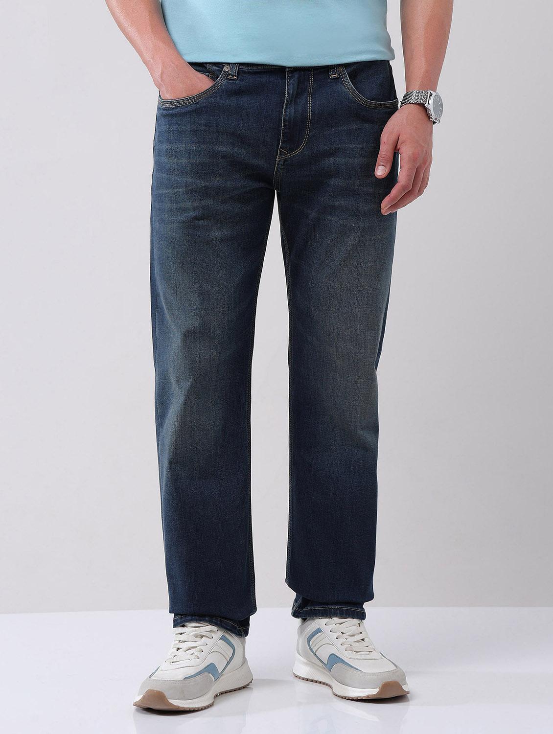 men washed mid rise slim fit jeans - 21998413 - Standard Image - 2