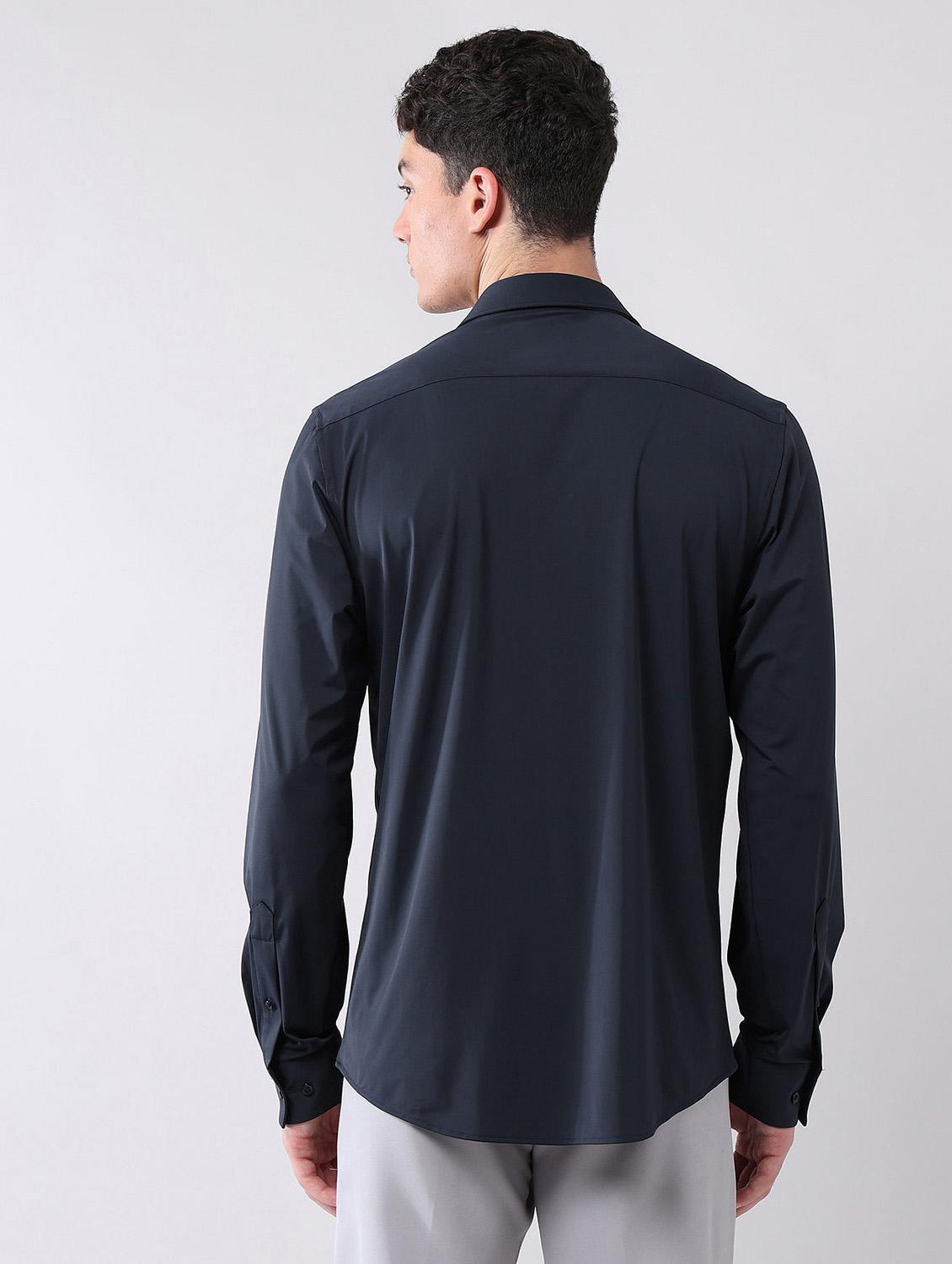 men solid long sleeve regular fit formal shirt - 21998444 - Standard Image - 2