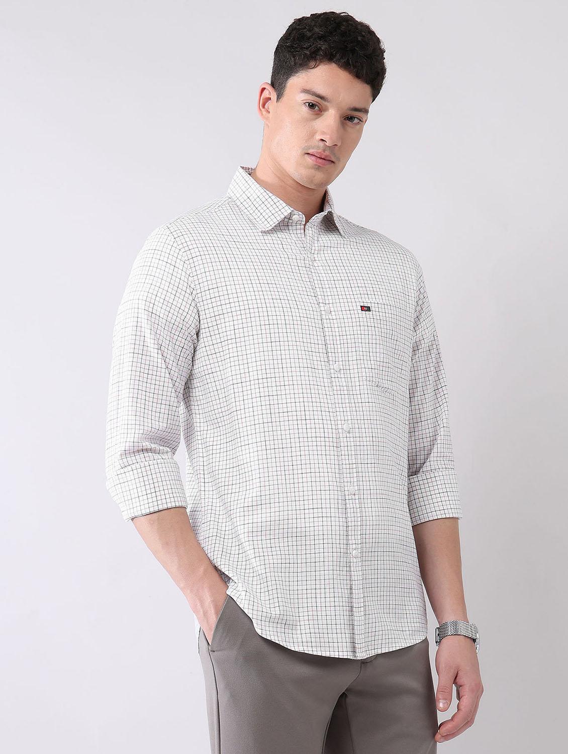 men checkered long sleeve regular fit casual shirt - 21998472 - Standard Image - 2
