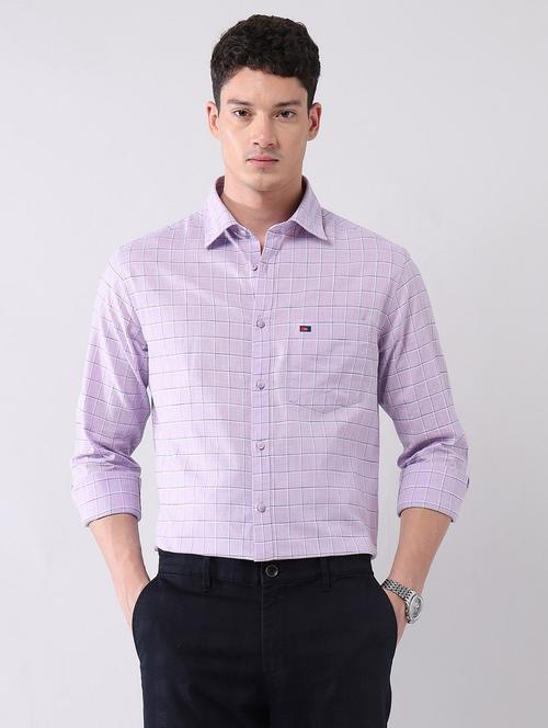 men checkered long sleeve regular fit casual shirt - 21998475 -  Standard Image - 0