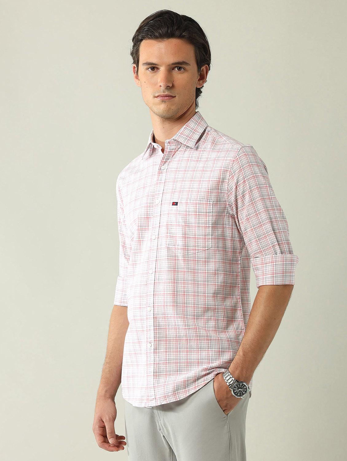 men checkered long sleeve regular fit casual shirt - 21998477 - Standard Image - 2