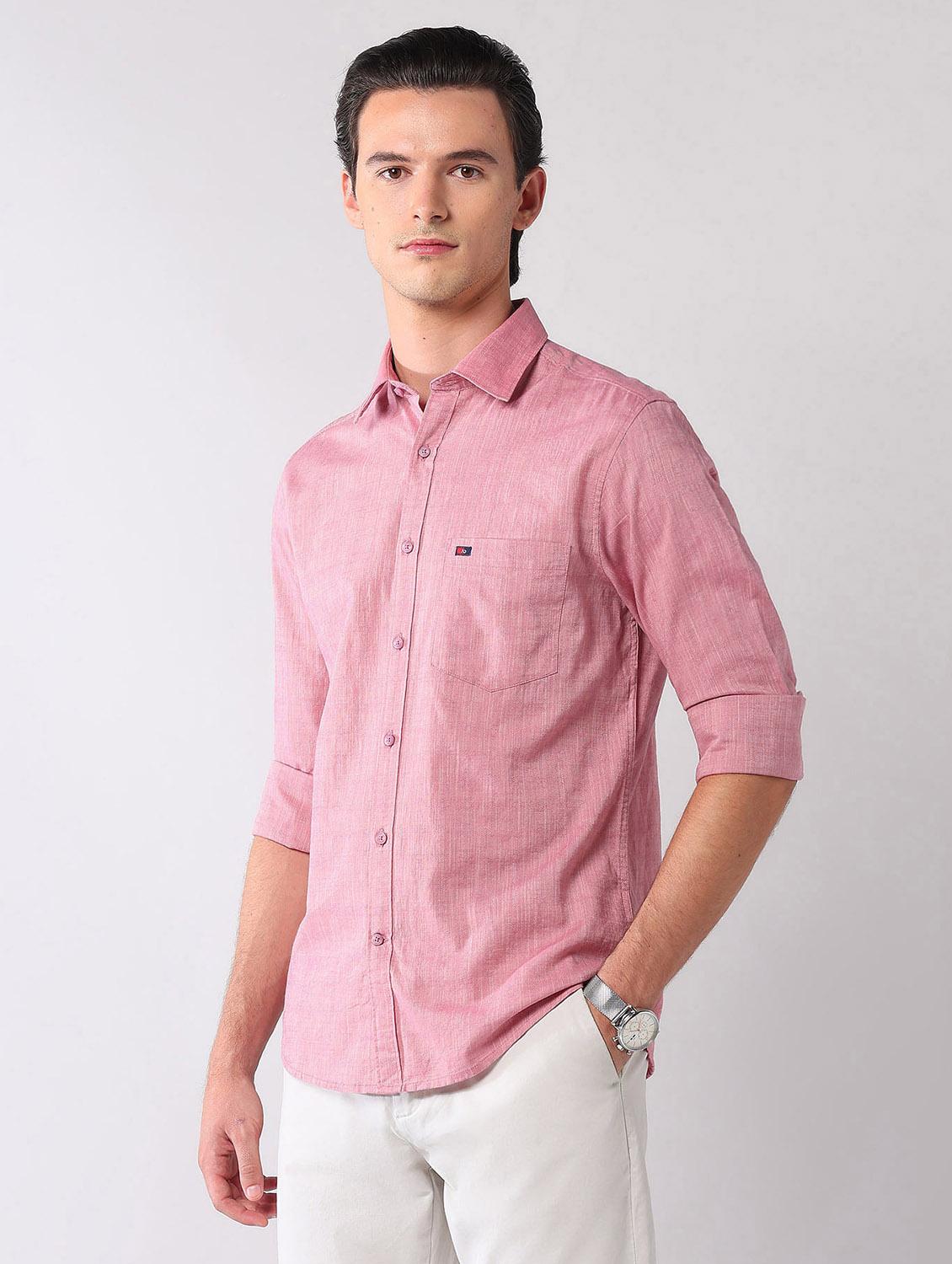 men solid long sleeve regular fit casual shirt - 21998479 - Standard Image - 2