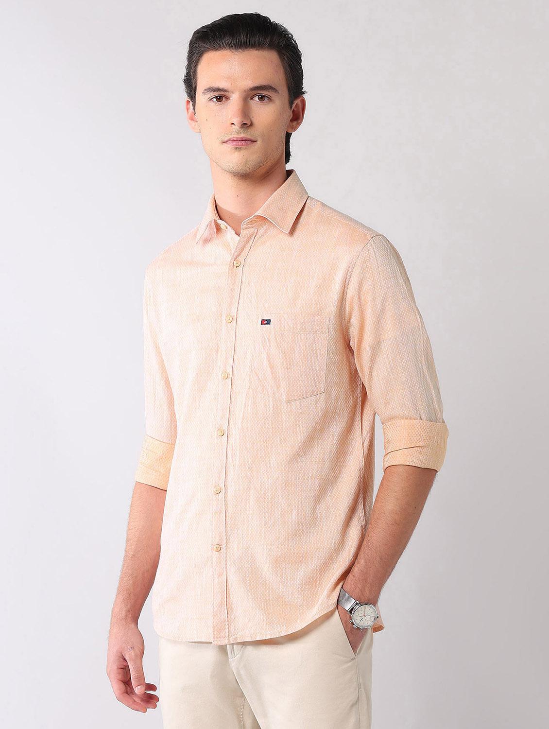 men self design long sleeve regular fit casual shirt - 21998481 - Standard Image - 2