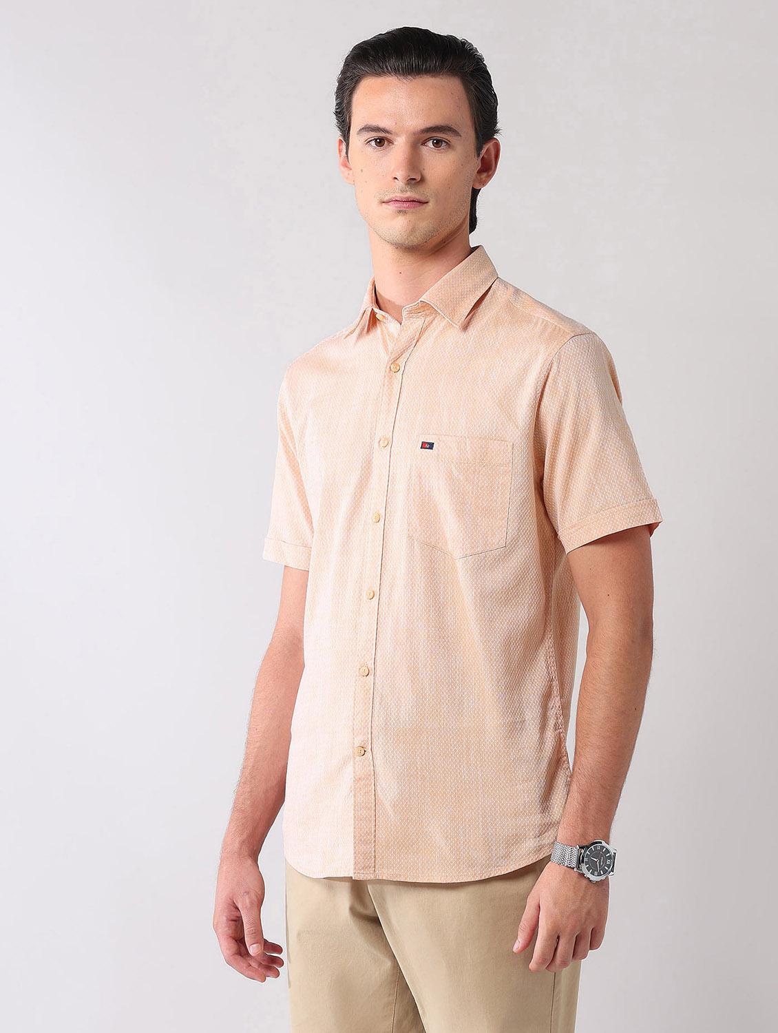 men self design short sleeve regular fit casual shirt - 21998489 - Standard Image - 2