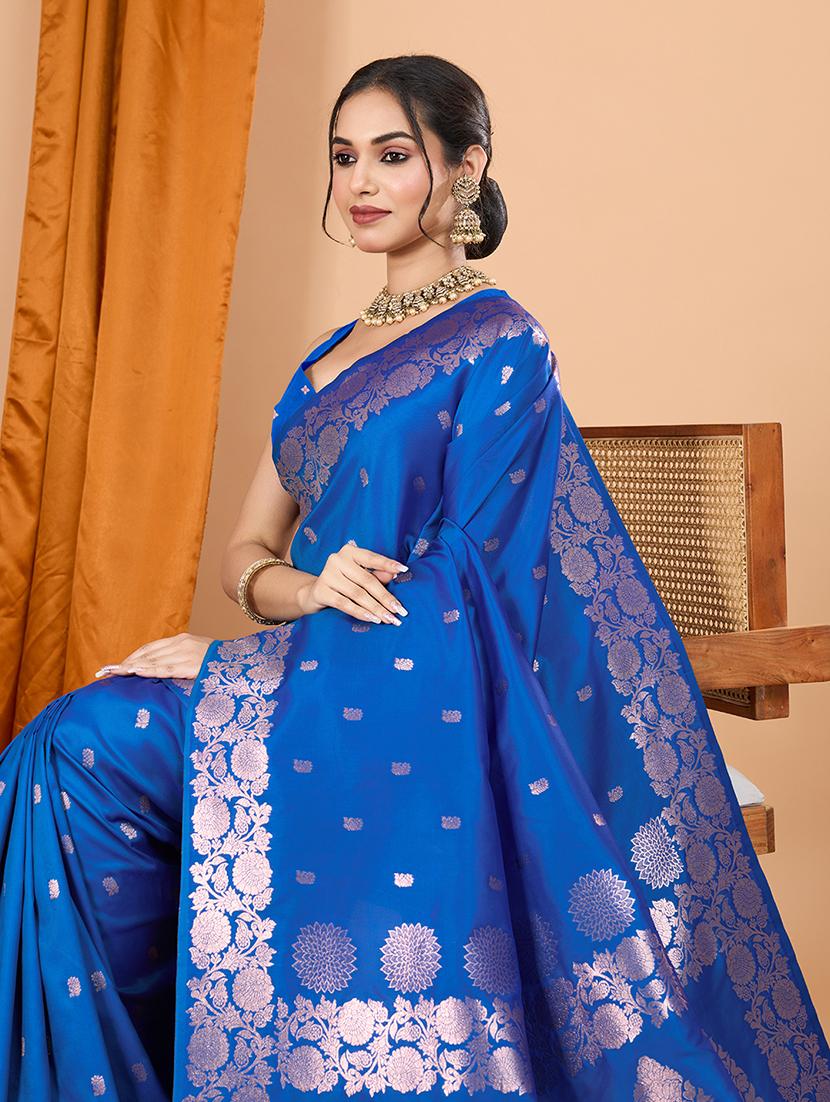 women self design banarasi saree with blouse - 21998519 - Standard Image - 2
