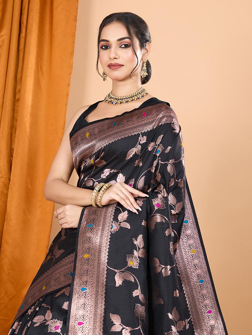 women self design banarasi saree with blouse - 21998526 - Standard Image - 2