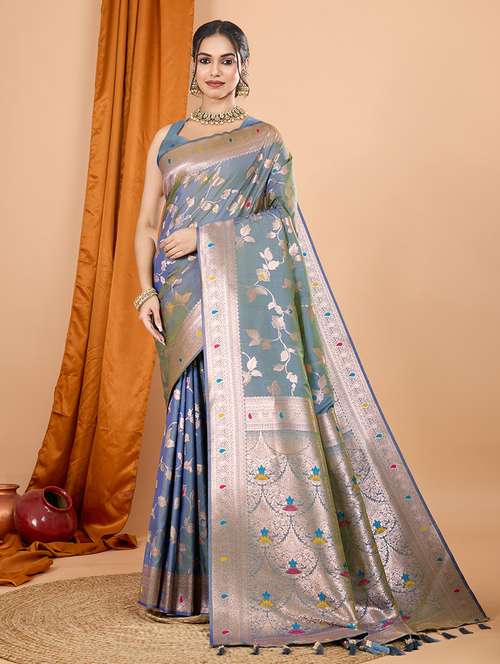 women self design banarasi saree with blouse - 21998529 -  Standard Image - 0