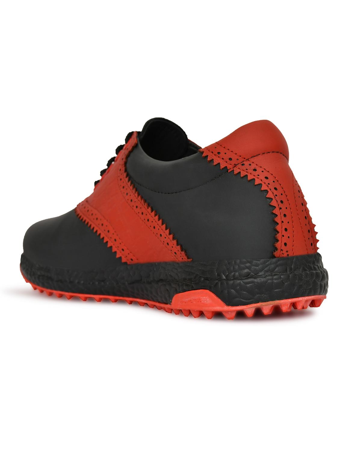 hitcaro men's premium leather lace - up professional golf shoes - 21998675 - Standard Image - 2
