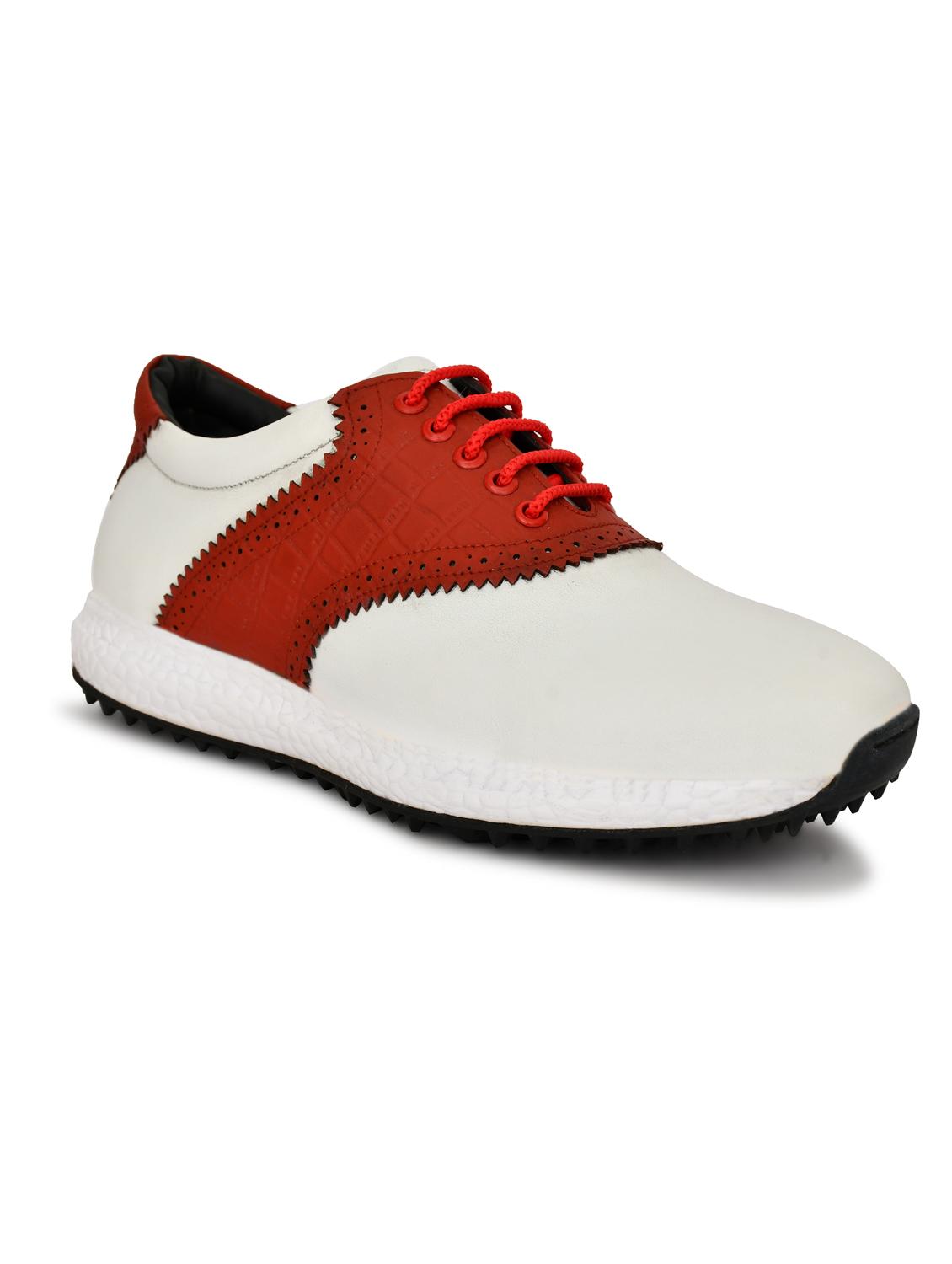 hitcaro men's premium leather lace - up professional golf shoes - 21998680 - Standard Image - 2