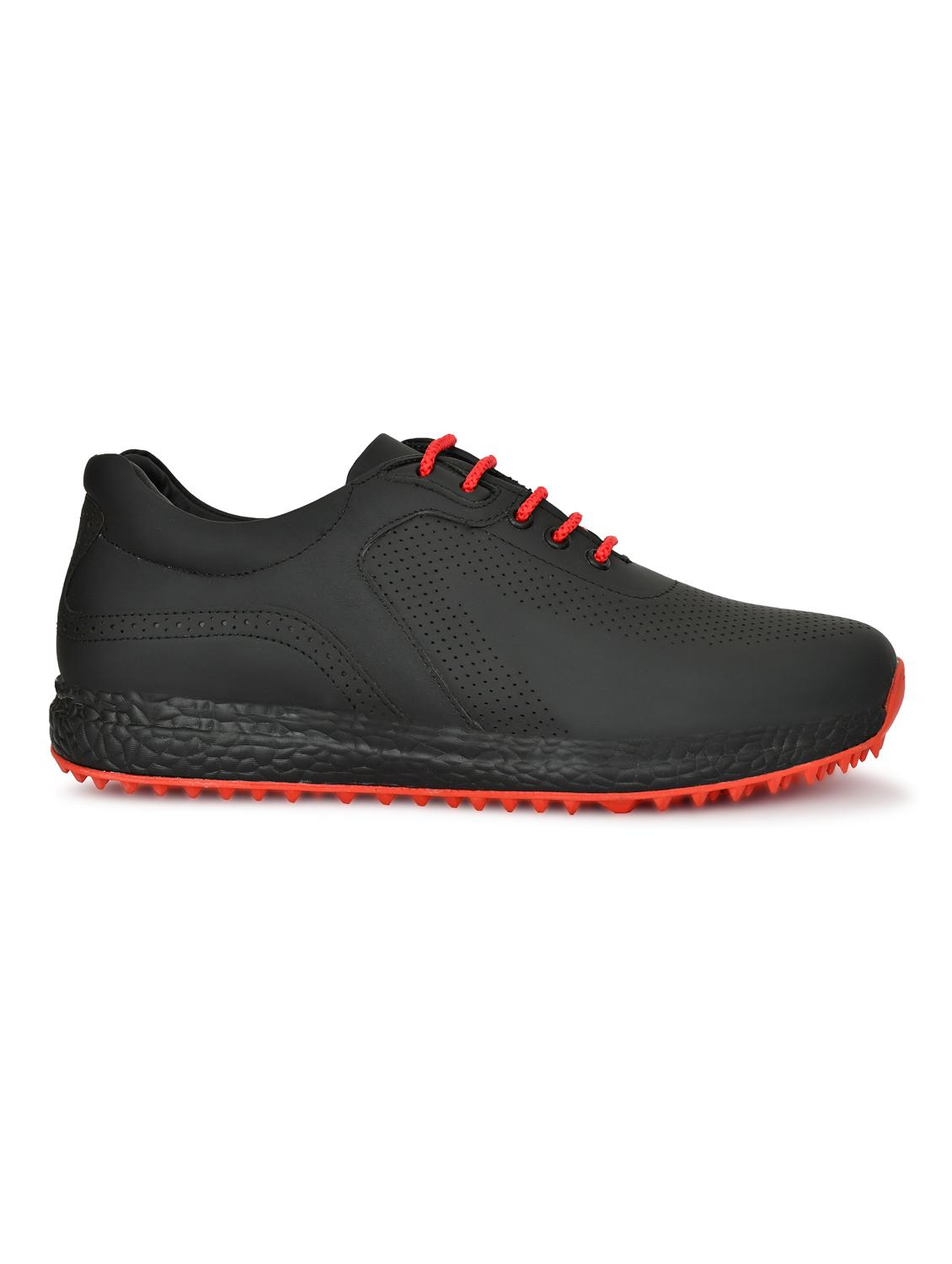 hitcaro men's premium leather lace - up professional golf shoes - 21998681 - Standard Image - 2