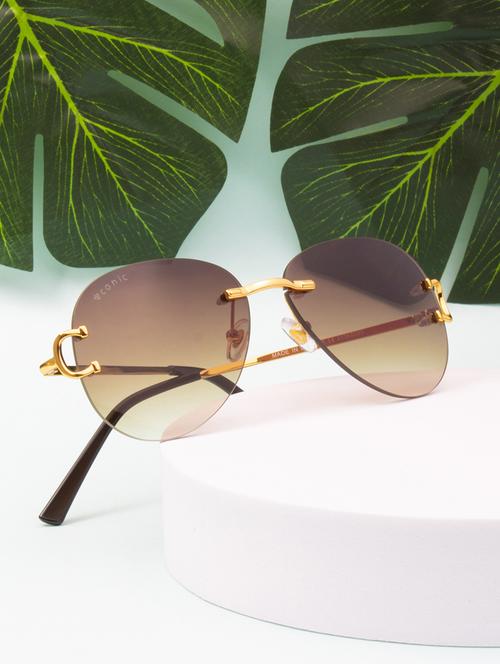 ted smith unisex aviator sunglasses with uv protected lens - 21998685 -  Standard Image - 0