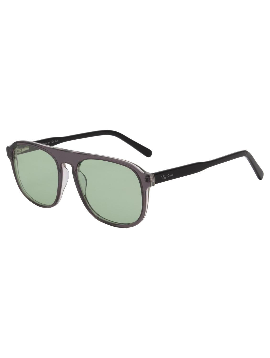 ted smith unisex aviator acetate sunglasses with polarised and uv protected lens - 21998689 - Standard Image - 2