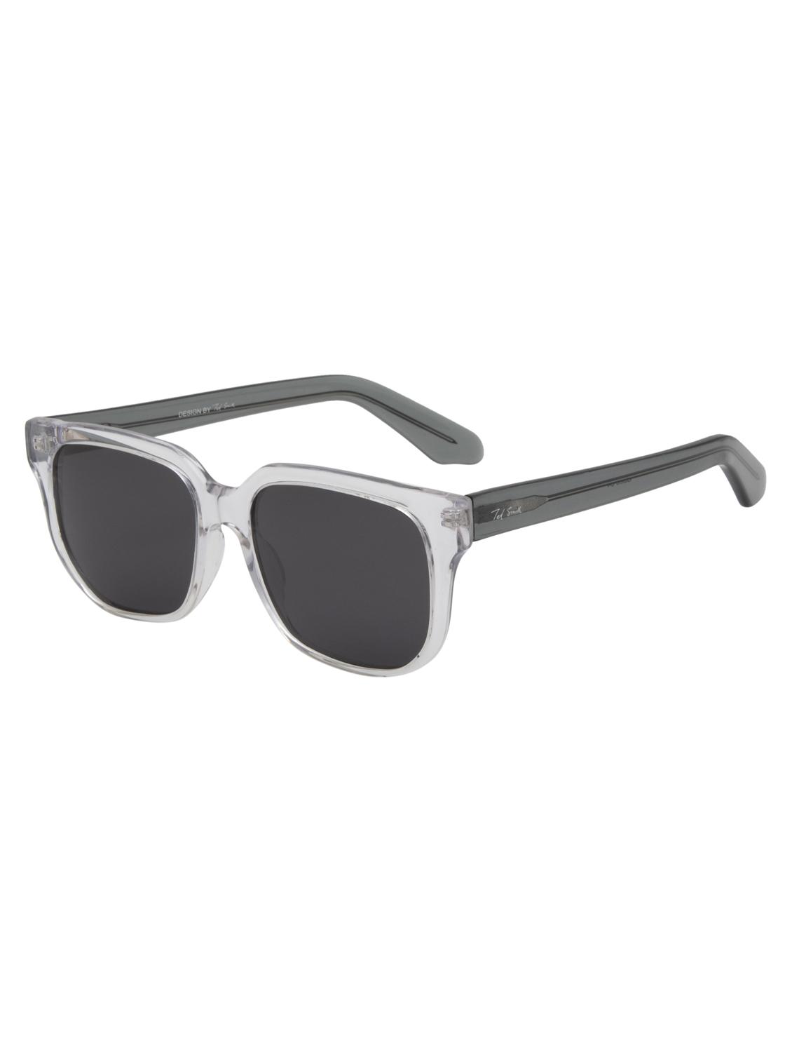 ted smith unisex rectangle acetate sunglasses with polarised and uv protected lens - 21998690 - Standard Image - 2