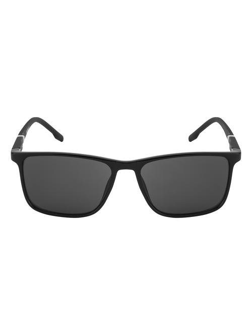 gold berg unisex grey lens & black square sunglasses with uv protected lens - 21998694 -  Standard Image - 0
