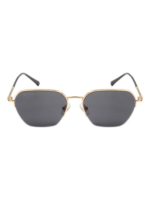 ted smith unisex clear premium metal sunglasses with polarized lenses. - 21998717 - Standard Image - 0