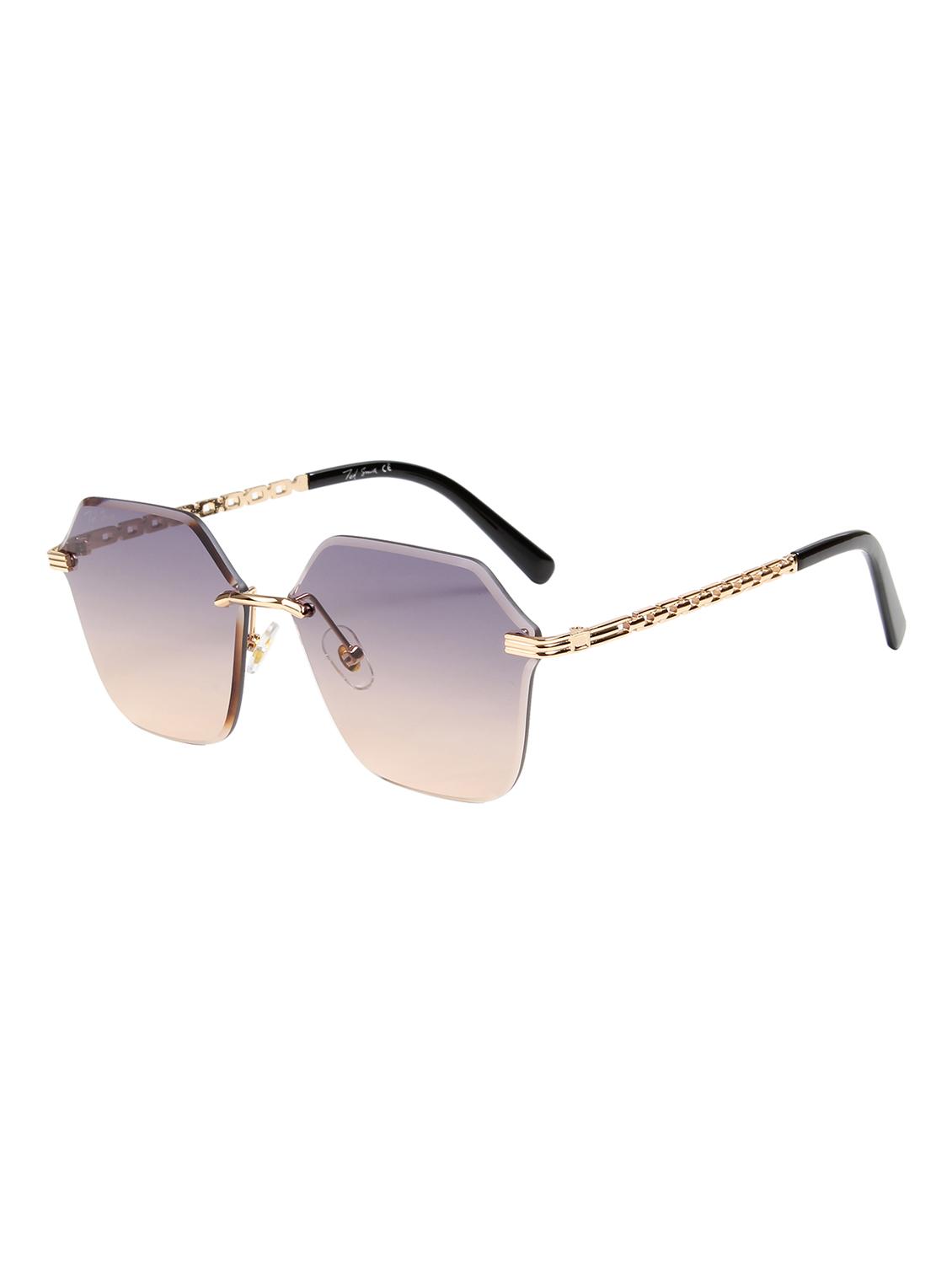 ted smith unisex aesthetic-bold multi color rimless sunglasses with uv protected lens - 21998735 - Standard Image - 2