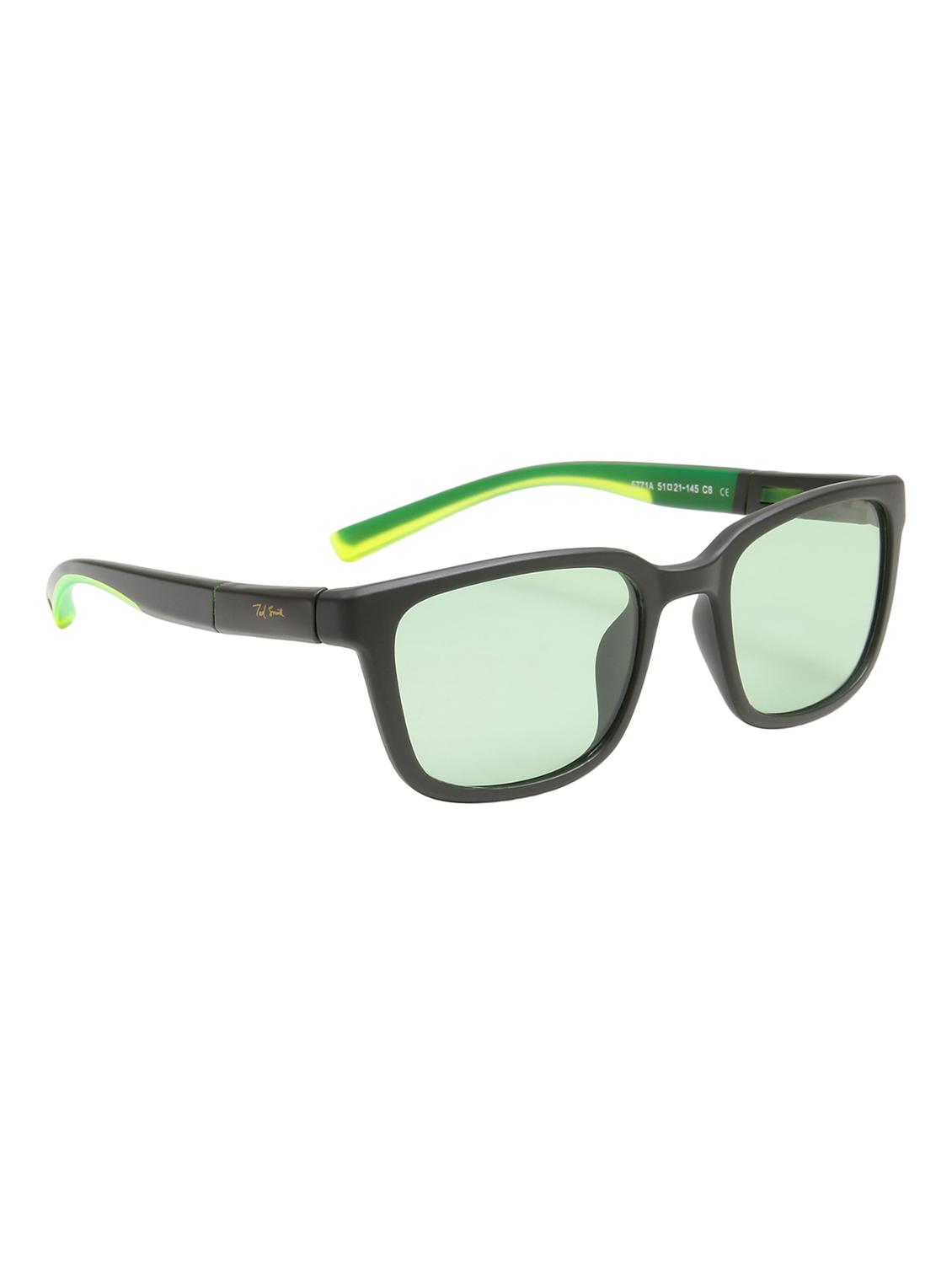 ted smith unisex aesthetic-brat green sports sunglasses with polarized lens - 21998741 - Standard Image - 2